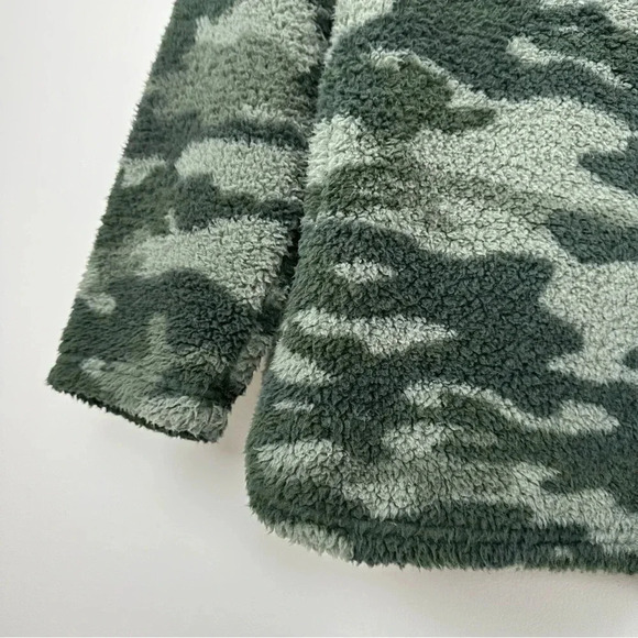 Koolaburra‎ by UGG Camo Cozy Sherpa 1/4 Zip Fuzzy Fleece Pullover XL - Picture 9 of 13